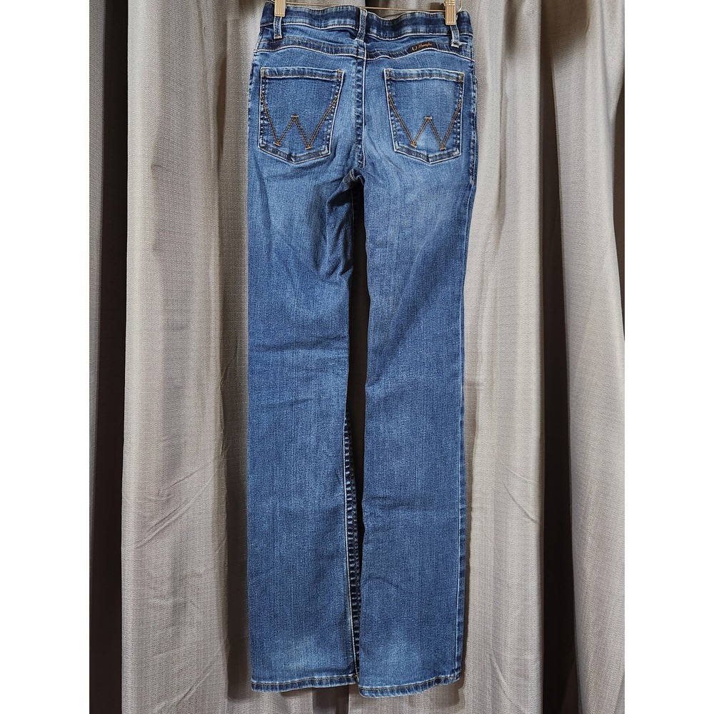 Wrangler Willow Ultimate Riding Jeans Women 28x34 Mid Rise Bootcut Medium Wash - Picture 6 of 7